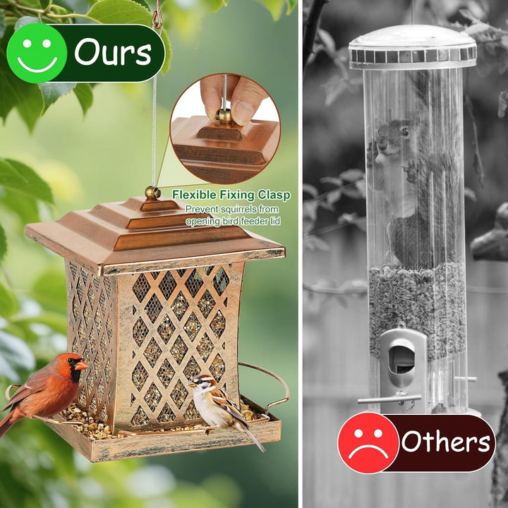 SAMHEOUTDOOR 3lb. Arc Gazebo Bird Feeder