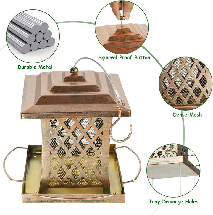 SAMHEOUTDOOR 3lb. Arc Gazebo Bird Feeder