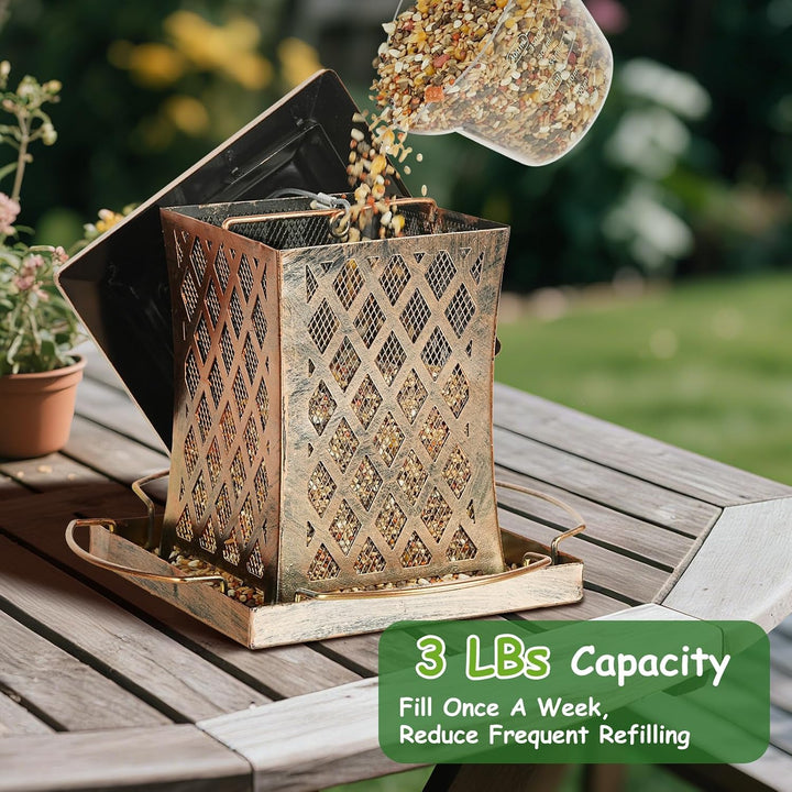 SAMHEOUTDOOR 3lb. Arc Gazebo Bird Feeder