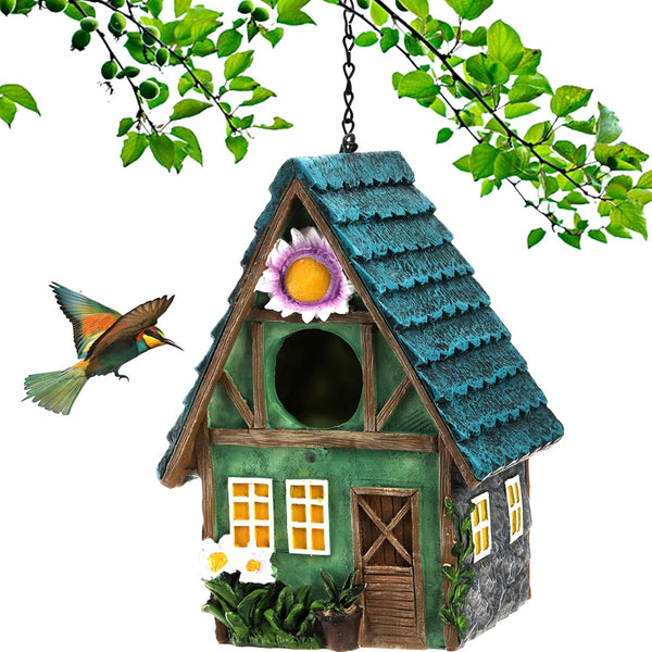 Warm Garden Resin Birdhouses