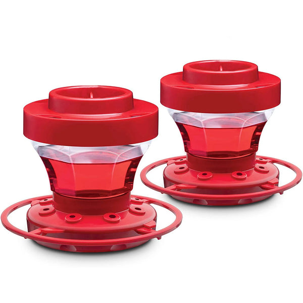 2 Pcs Set Rose Hummingbird Feeder For Outdoor