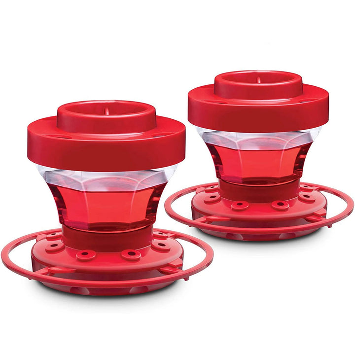 2 Pcs Set Rose Hummingbird Feeders For Outdoor 2 Pcs Set