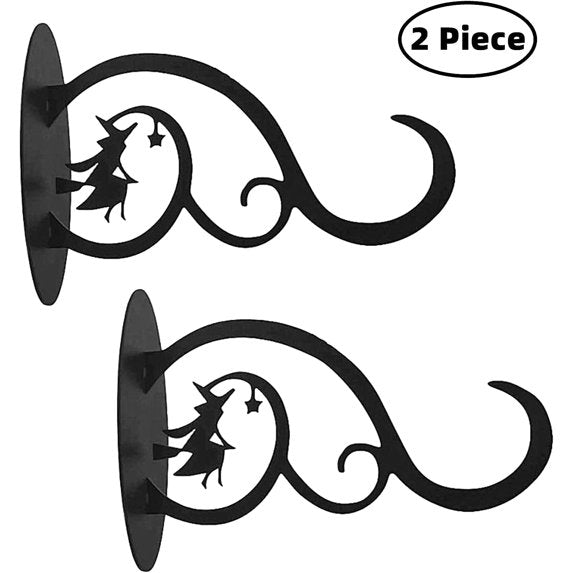 SAMHEOUTDOOR Witch Metal Bird Feeder Hanger 2 Packs