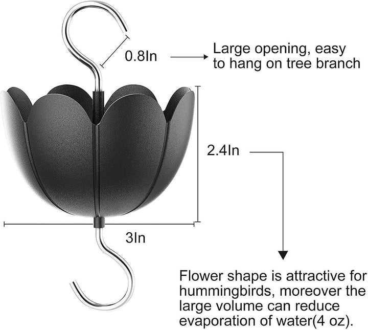 Flower Ant Moat Hooker for Hummingbird Feeder