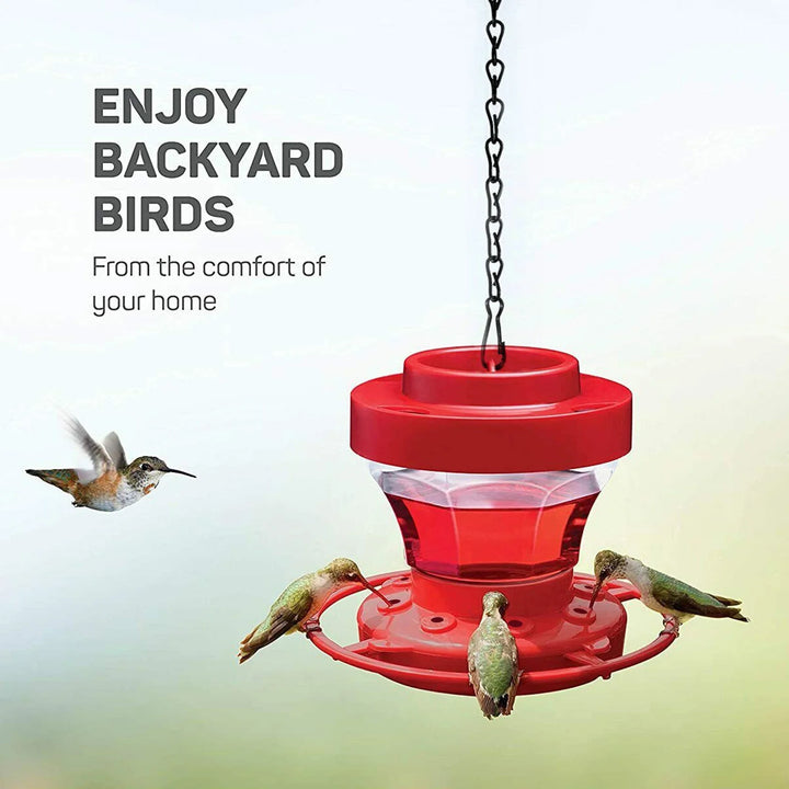 2 Pcs Set Rose Hummingbird Feeders For Outdoor