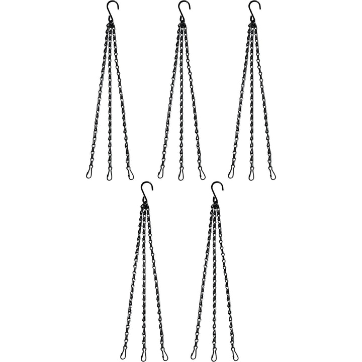 16'' Metal Chain for Hanging With 3 Hooks 5 Pcs