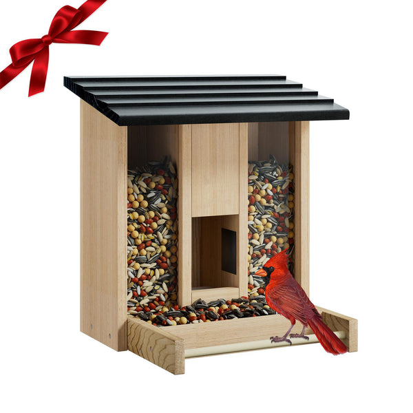 Natural Wooden Bird Feeder Replacement Housing For TT Nature (Without Camera)