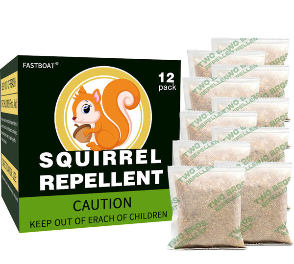 [12 Packs] Squirrel Repellent 100% Natural Plant Material for Bird Feeders