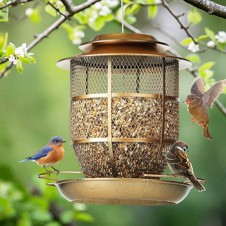 SAMHEOUTDOOR 3lb Vintage Street Lamp Bird Feeder