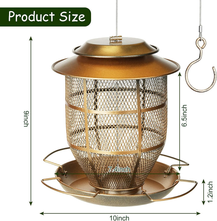 SAMHEOUTDOOR 3lb Vintage Street Lamp Bird Feeder