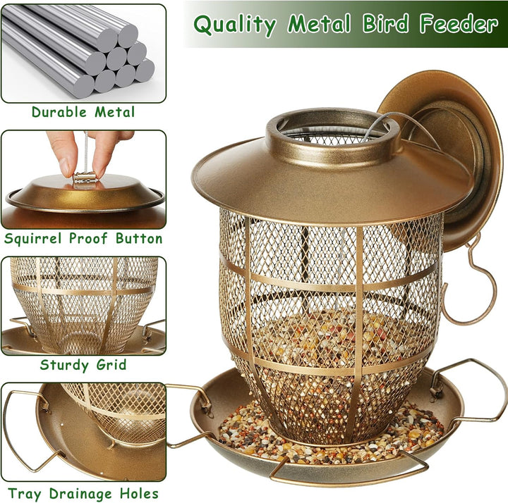 SAMHEOUTDOOR 3lb Vintage Street Lamp Bird Feeder