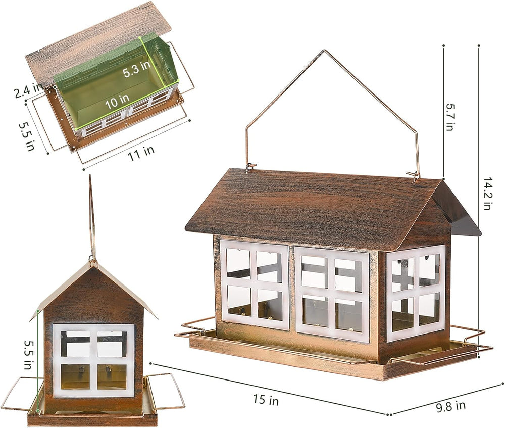 Mangiatoia Per Uccelli Selvatici Da Giardino, Da Appendere, In - Foto 7