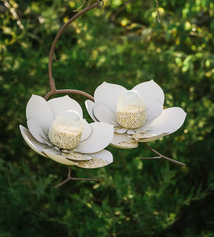 The Magnolia Metal Bird Feeder