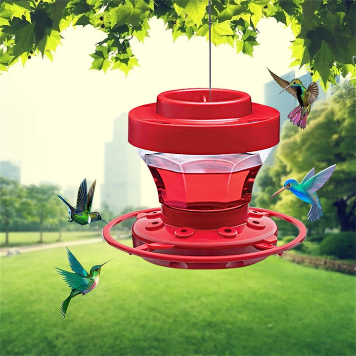 2 Pcs Set Rose Hummingbird Feeders For Outdoor